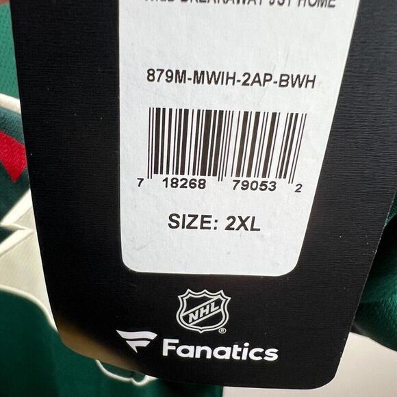 Men's Minnesota Wild Marc-Andre Fleury Hockey Jersey 29# Size 2XL All Stitched - Picture 6 of 9